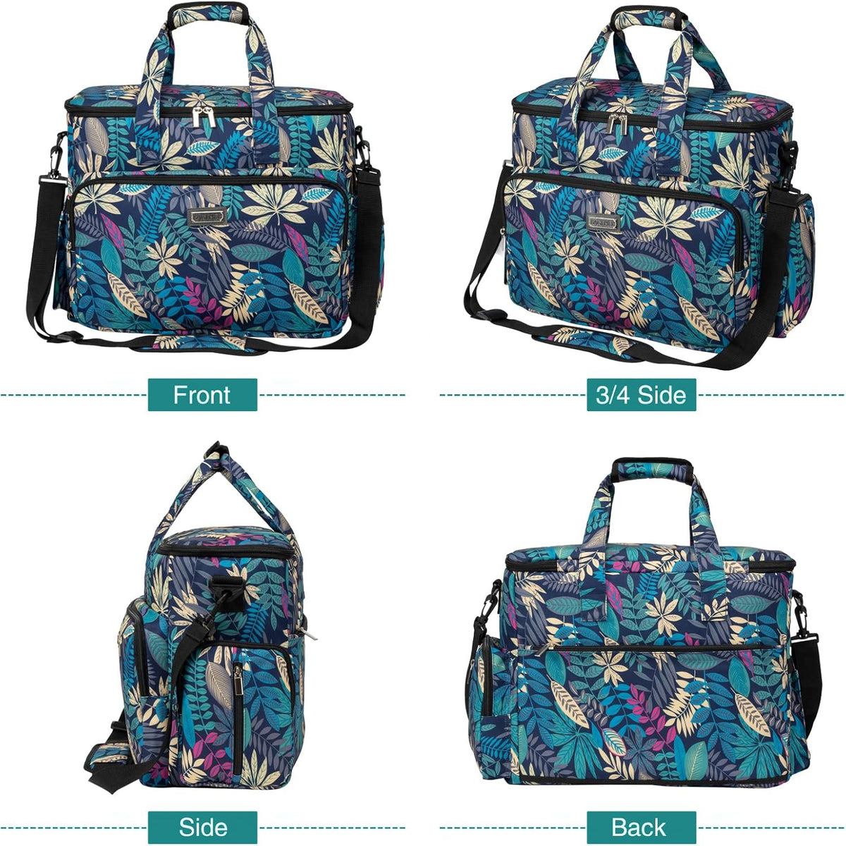 BAGLHER Dog Travel Bag, Pet Travel Bag (ALL Pet Travel Supplies), With 2 Pet Food Containers and 2