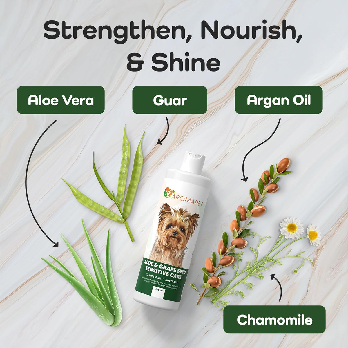 Sensitive Care -Tangle-Free-Silky Shine Softening and detangling Shampoo, Delicate Coat Clean &