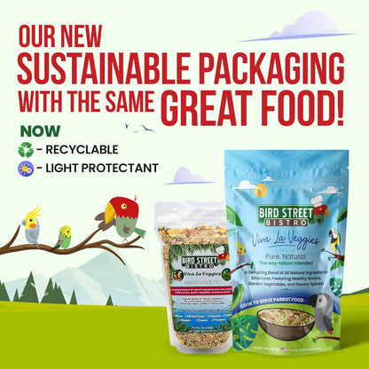 Parrot Food Sample Pack Cooks in as Little as 3 to 15 min | All Natural & Organic Grains and