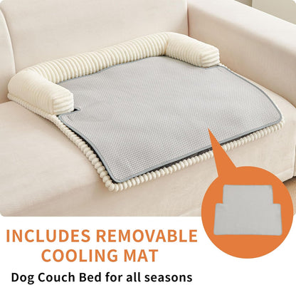 HAOMAIJIA Dog Couch Bed for Small Dogs, Non Slip Pet Couch Covers for Sofa Thick Soft Washable Dog