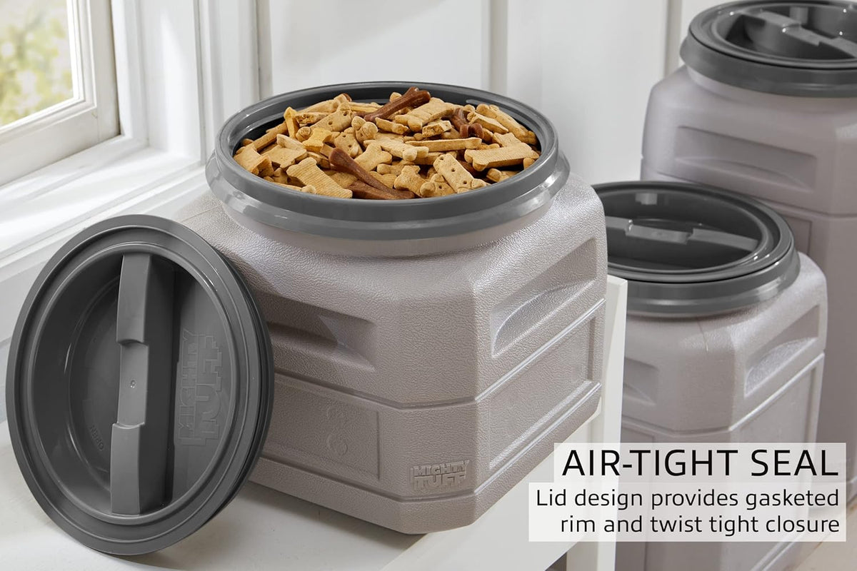 Mighty Tuff Airtight Dog Food Storage Container – 6 Gal, up to 24 lb Capacity – Cat and Dog Food