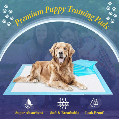 TBM Puppy Pads 100 Count - 23.6" x 23.6" - Super Absorbent Pee Pads for Dogs - Premium Leak-Proof