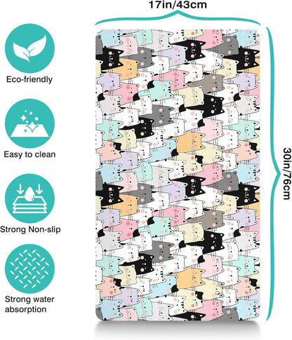 Pet Feeding Mat for Floors Waterproof Dog Mat for Food and Water Absorbent Quick Dry Non Slip mat