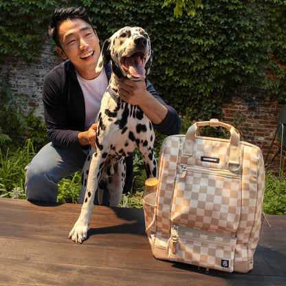 Porter 2-in-1 Dog Gear Backpack – Premium Dog Travel Bag with 10 Pockets, Zip-Off Treat Pouch
