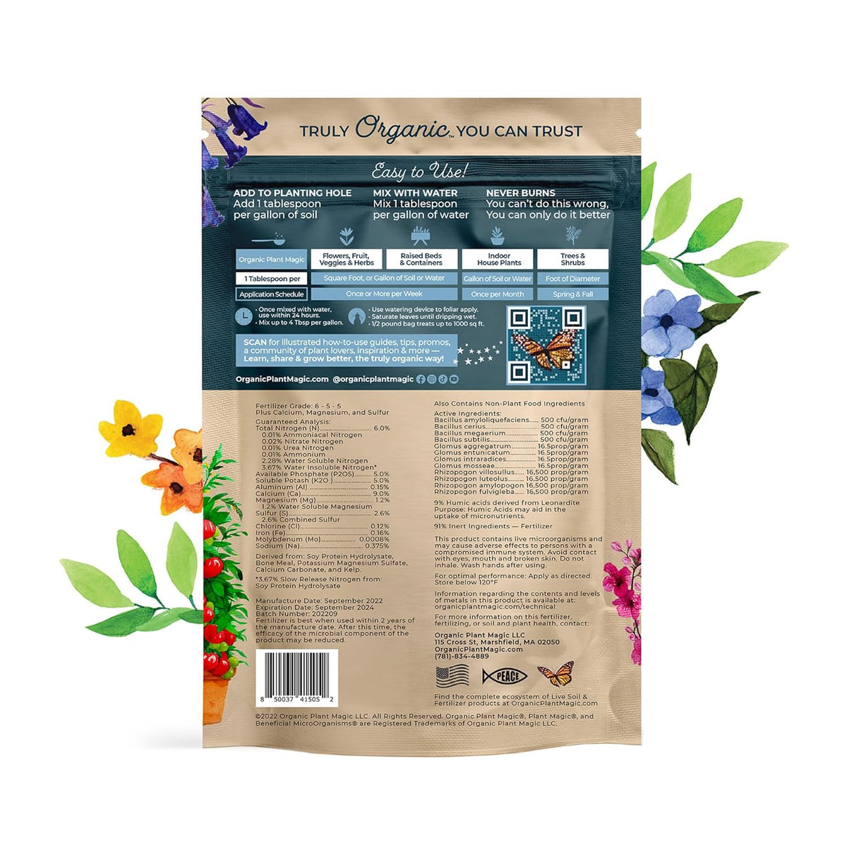 Organic Plant Magic - Truly Organic™ Fast-Acting Water Soluble Plant Food - All-Purpose Fertilizer