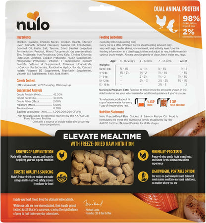 Nulo Freestyle Freeze-Dried Raw, Ultra-Rich Grain-Free Dry Cat Food for All Breeds and Life Stages