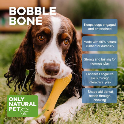 Only Natural Pet Rubber Boredom Buster Treat Stuffer Dog Toys - Interactive Stuffable Feeder