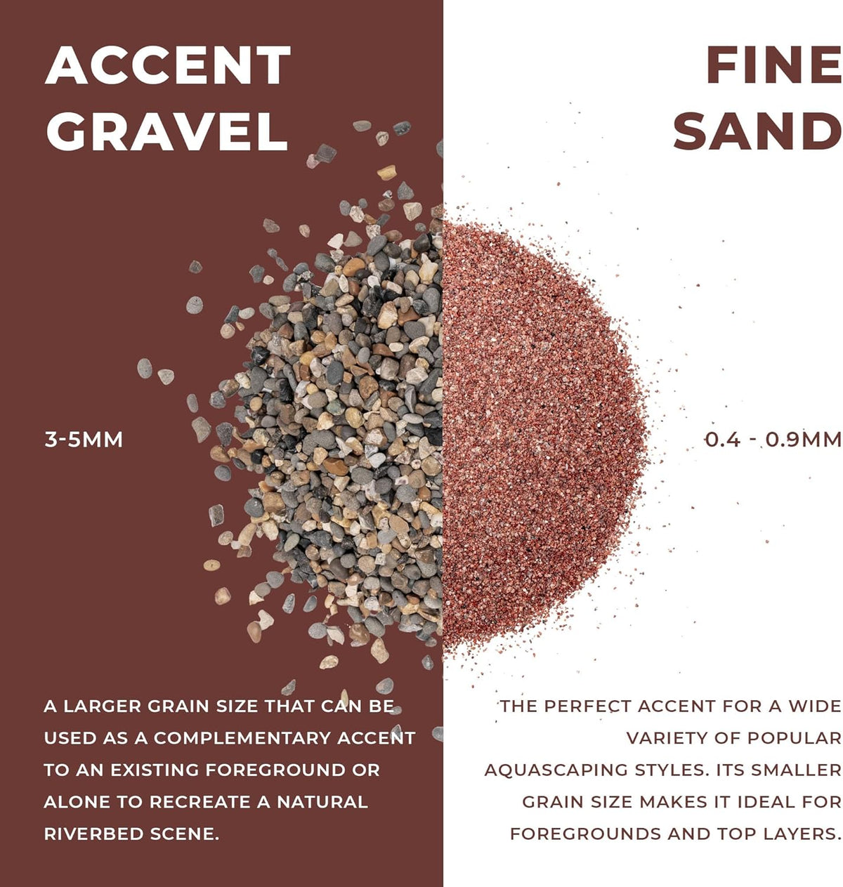 Ultum Nature Systems Controsand Morocco Gravel (3L) - Small Pebbles for Fish Tank - Planted