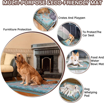 Washable Pee Pads for Dogs, 36"x41" 2 Pack Reusable Puppy Pads Pet Training Pads, Super Absorbent