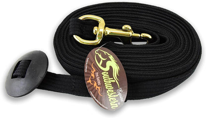 Southwestern Equine Lunge Line for Horses Cotton Horse Lunge Line with Bolt Snap & Rubber Stop