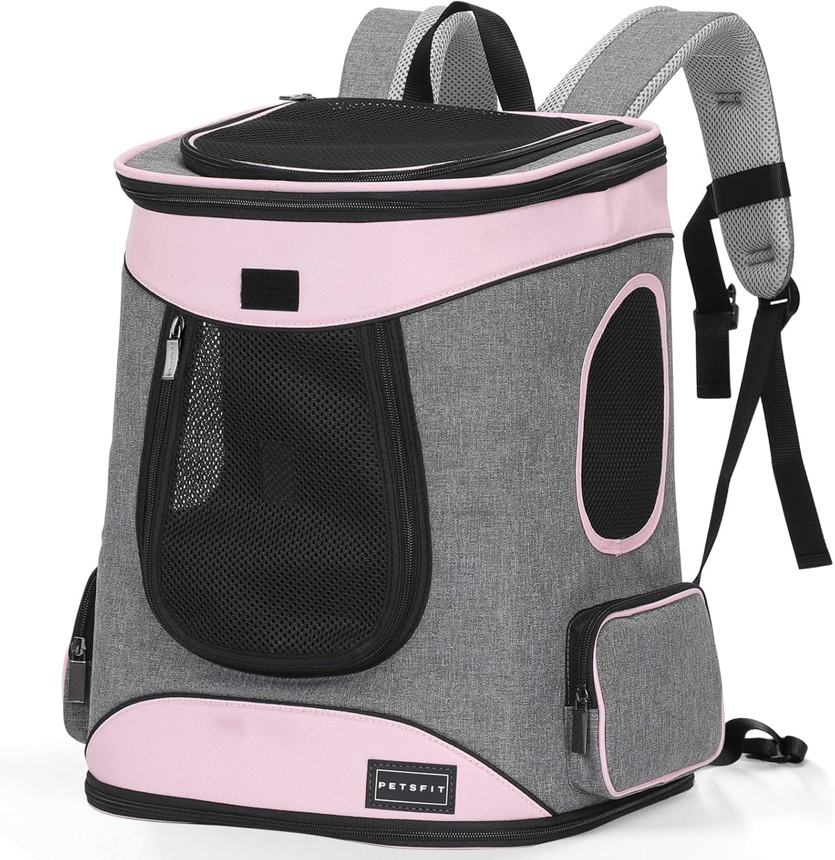 Petsfit Dog Backpack Carrier with Upgrade Waist Cushion Design to Better Fit The Waist, Suitable