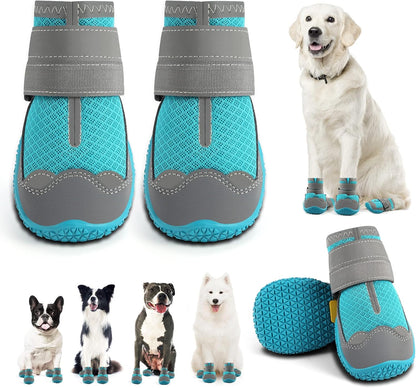 Dog Shoes for Small Dogs, Dog Boots & Paw Protectors for Hardwood Floors, Outdoor Dog Booties for