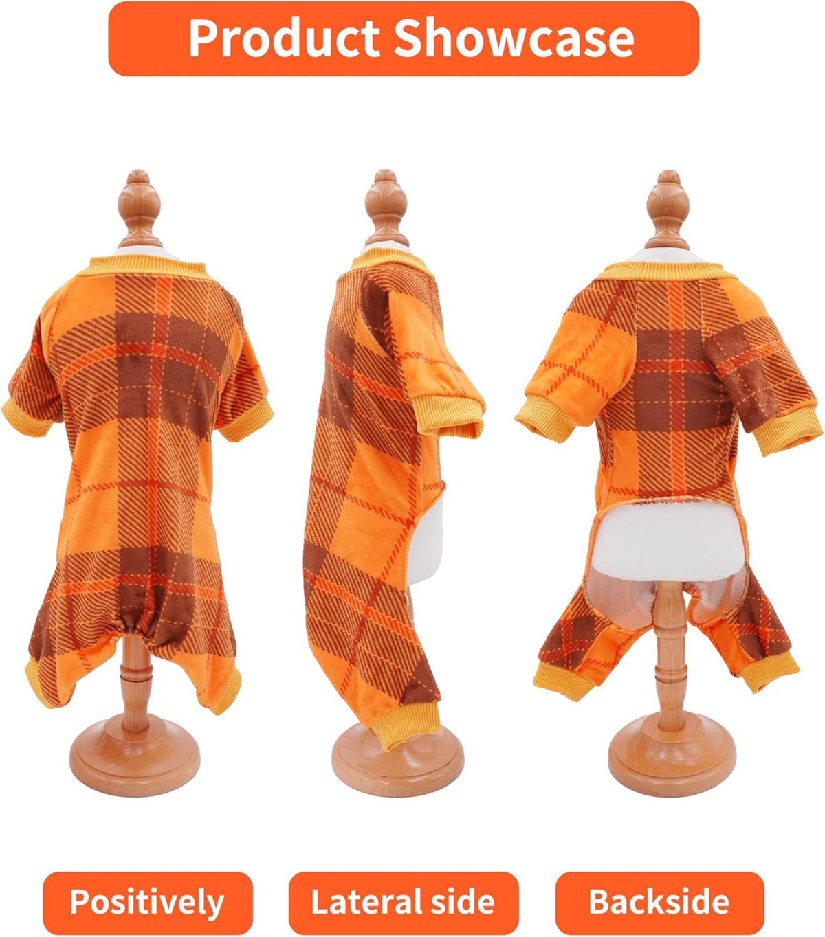 PET SHOW 4 Pack Small Dog Pajamas Holiday Dog Clothes for Medium Dogs Girl Boy Soft Stretchy PJs