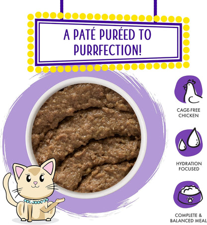 Weruva Wet Cat Food, Meal or No Deal with Chicken and Beef Pate, 10oz Can, Pack of 12
