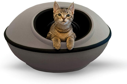K&H Pet Products Unheated Kitty Mod Dream Pod Cat Bed for Large Cats or Small Dogs, Indoor Covered