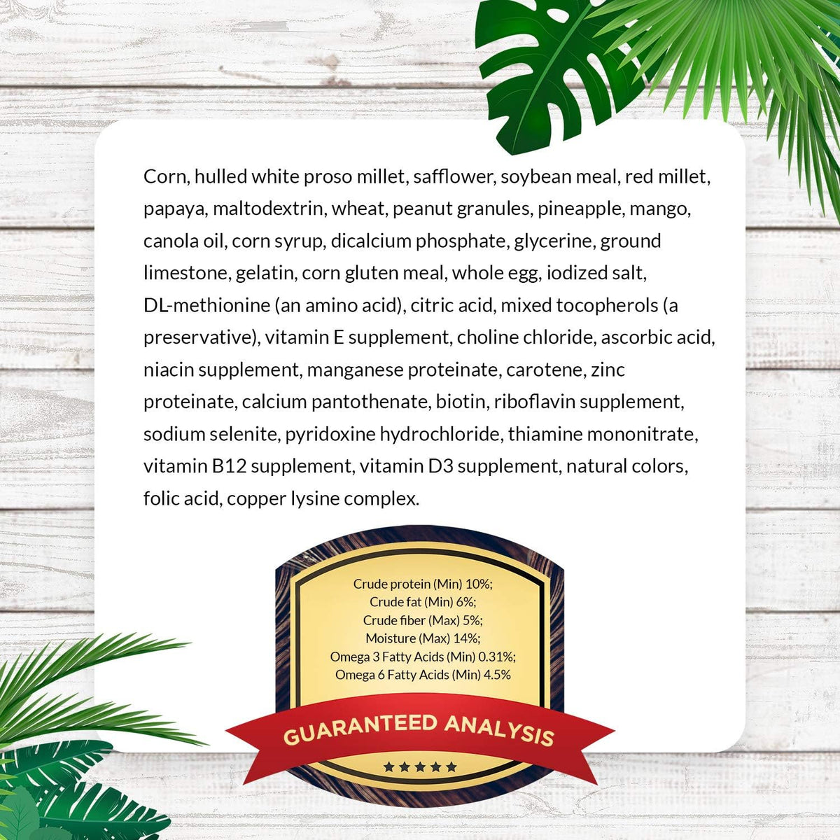 LAFEBER'S Tropical Fruit Nutri-Berries Pet Bird Food, Made with Non-GMO and Human-Grade