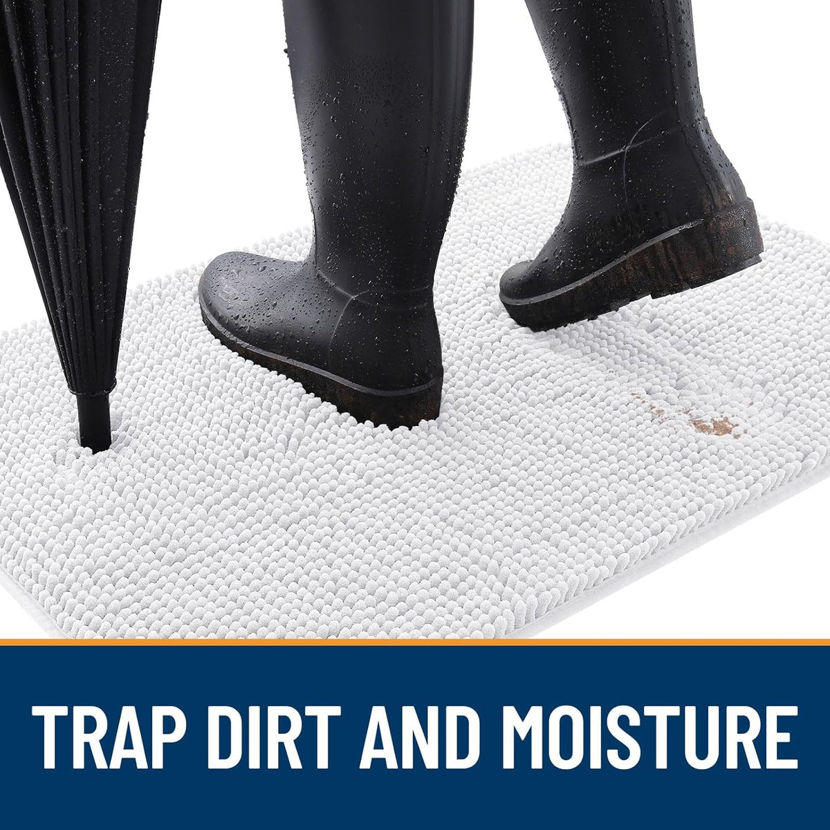 OLANLY Dog Door Mat for Muddy Paws 44x32, Absorbs Moisture and Dirt, Absorbent Non-Slip Washable