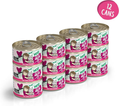 Weruva B.F.F. Play - Best Feline Friend Paté Lovers, Aw Yeah!, Tuna & Duck Double Dare with Tuna &