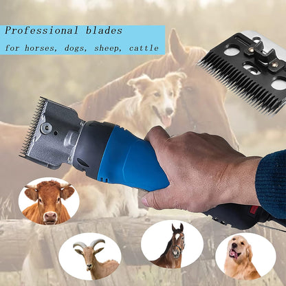 Horse Clippers,550w Electric Horse Grooming Kit,Professional Livestock Clippers, 6 Speeds Heavy