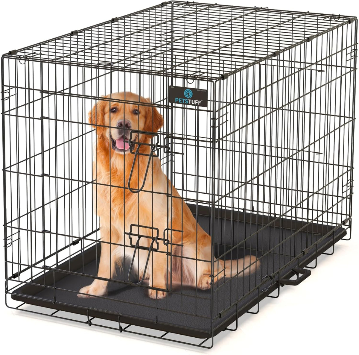 PetsTuff Great CRATES 36” Large Dog Crate - Heavy-Duty Dog Kennel with Divider Panel for Pets 40-60