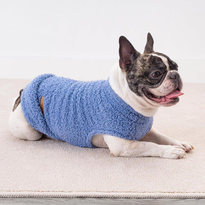 Fitwarm 2 Pack Striped Fleece Dog Sweater, Warm Winter Clothes for Small Dogs Boy Girl, Fuzzy Pet