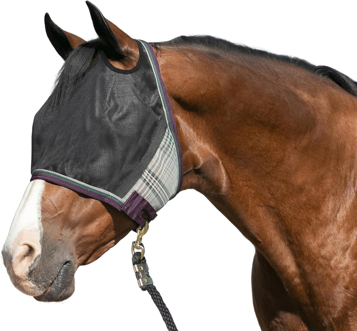 Kensington 90% UV Fly Mask Halter CatchMask UViator - Without Ears & Forelock Freedom Web Trim