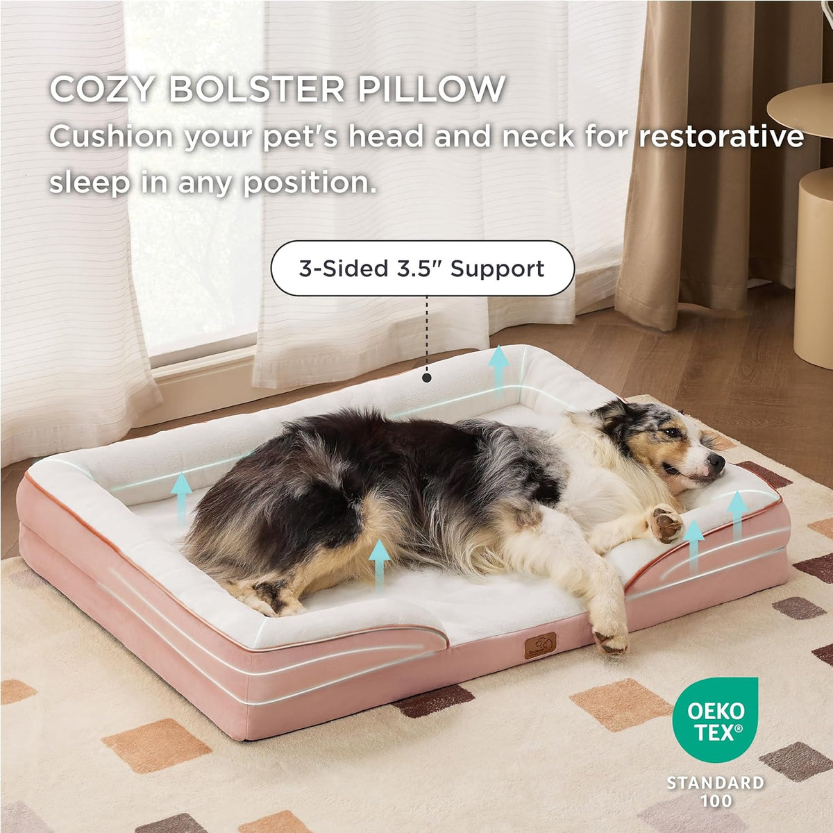 Bedsure XL Orthopedic Dog Bed for Extra Large Dogs - Washable XLarge Dog Cat Bed Waterproof