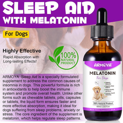 Dog Melatonin - Melatonin for Dogs - Dog Melatonin for Small Dogs - Cat Melatonin - Anxiety &