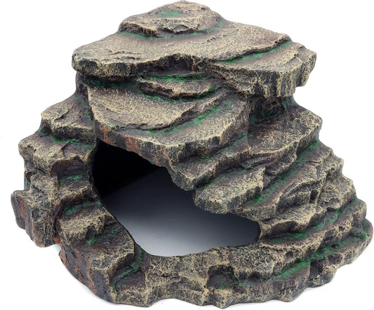 JIHAQUA Bearded Dragon Tank Accessories Extra Large Reptile Hideouts Cave Habitat Decor Bearded