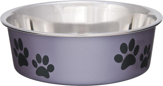 Loving Pets Bella Dog Bowls- Stainless Steel Dog & Cat Bowls - Spill Proof Dog Food Bowl, Cat Bowl