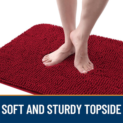 OLANLY Dog Door Mat for Muddy Paws 30x17, Absorbs Moisture and Dirt, Absorbent Non-Slip Washable
