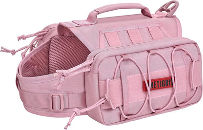 ONETIGRIS Dog Backpack for Medium & Large Dogs, Nylon Backpack for Dogs Tactical Pet Backpack with