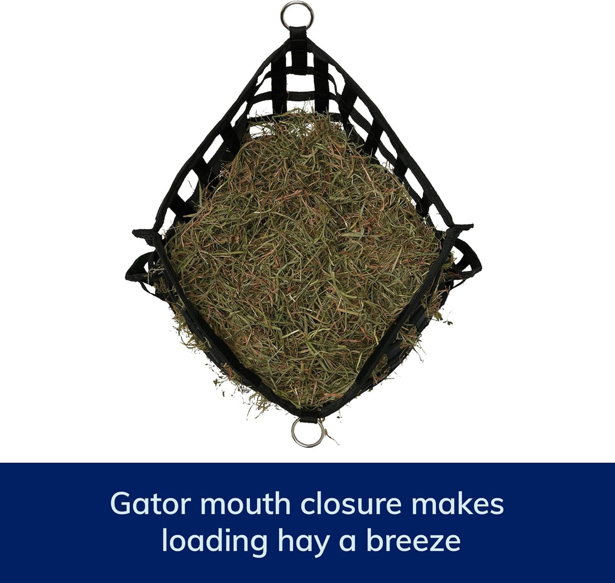SmartEquine Slow Feed Hay Bag for Horses | Hay Feeder Net with Resistant Nylon | Gator Mouth