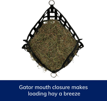 SmartEquine Slow Feed Hay Bag for Horses | Hay Feeder Net with Resistant Nylon | Gator Mouth