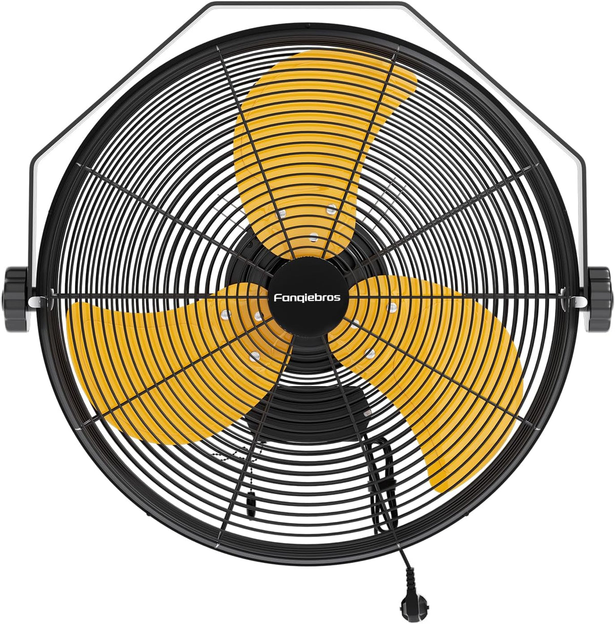 4580 CFM 18 inch High Velocity Wall Mounted Fan, 3-Speed Metal Fan with Sealed Motor, 360 Degree