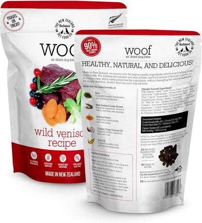 Wild Venison - Air Dried, Toppers, High Protein, Natural Limited Ingredient Recipe Dry Dog Food