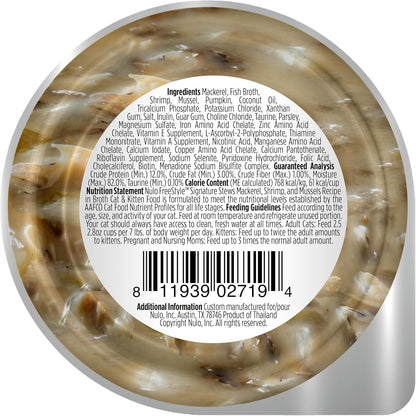 Nulo Freestyle Cat & Kitten Wet Food Signature Stew - Premium All Natural Grain-Free Food Topper
