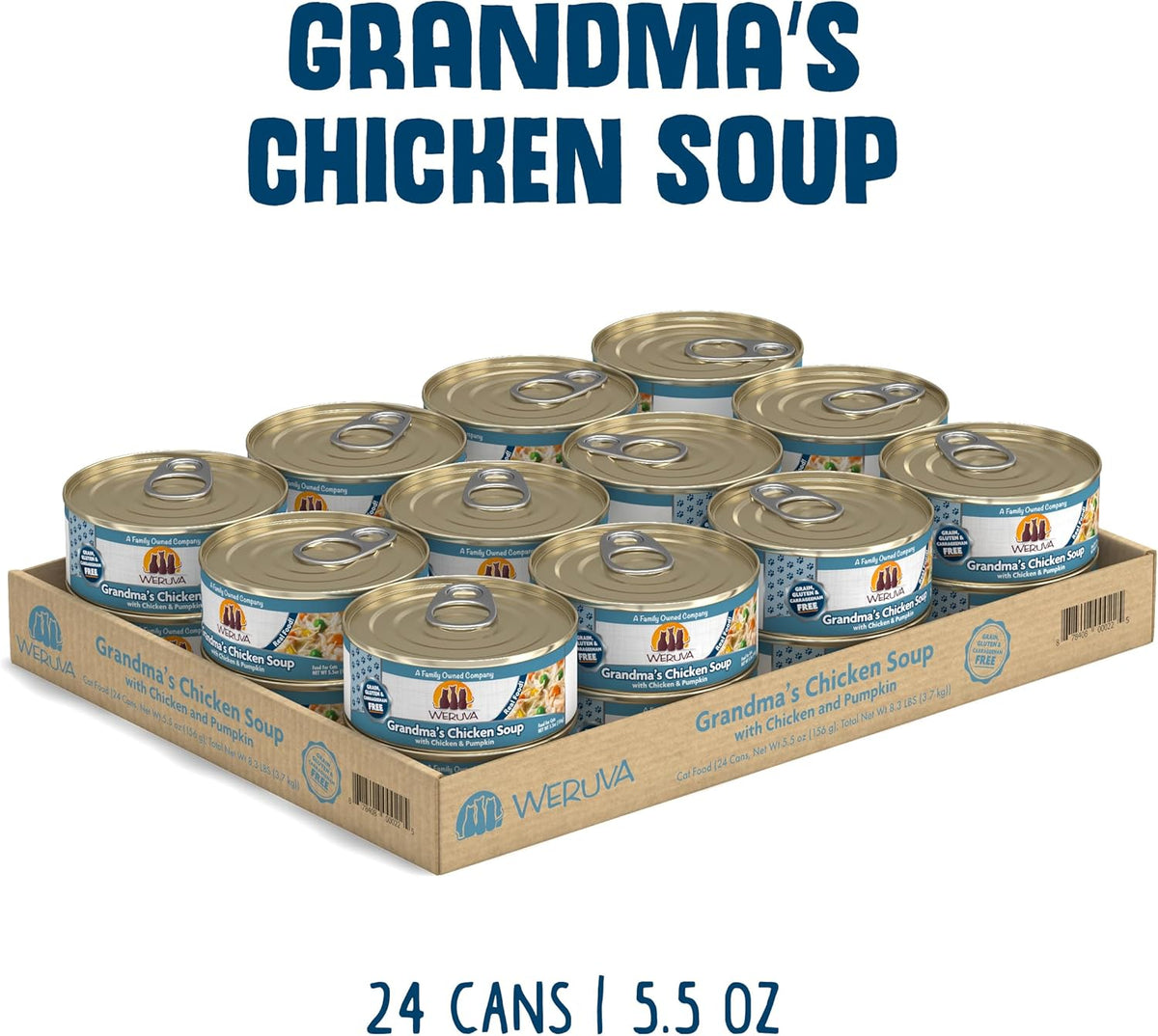 Weruva Classic Cat Food, Grandma?S Chicken Soup with Chicken Breast & Veggies, 5.5Oz Can (Pack of