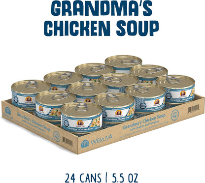 Weruva Classic Cat Food, Grandma?S Chicken Soup with Chicken Breast & Veggies, 5.5Oz Can (Pack of