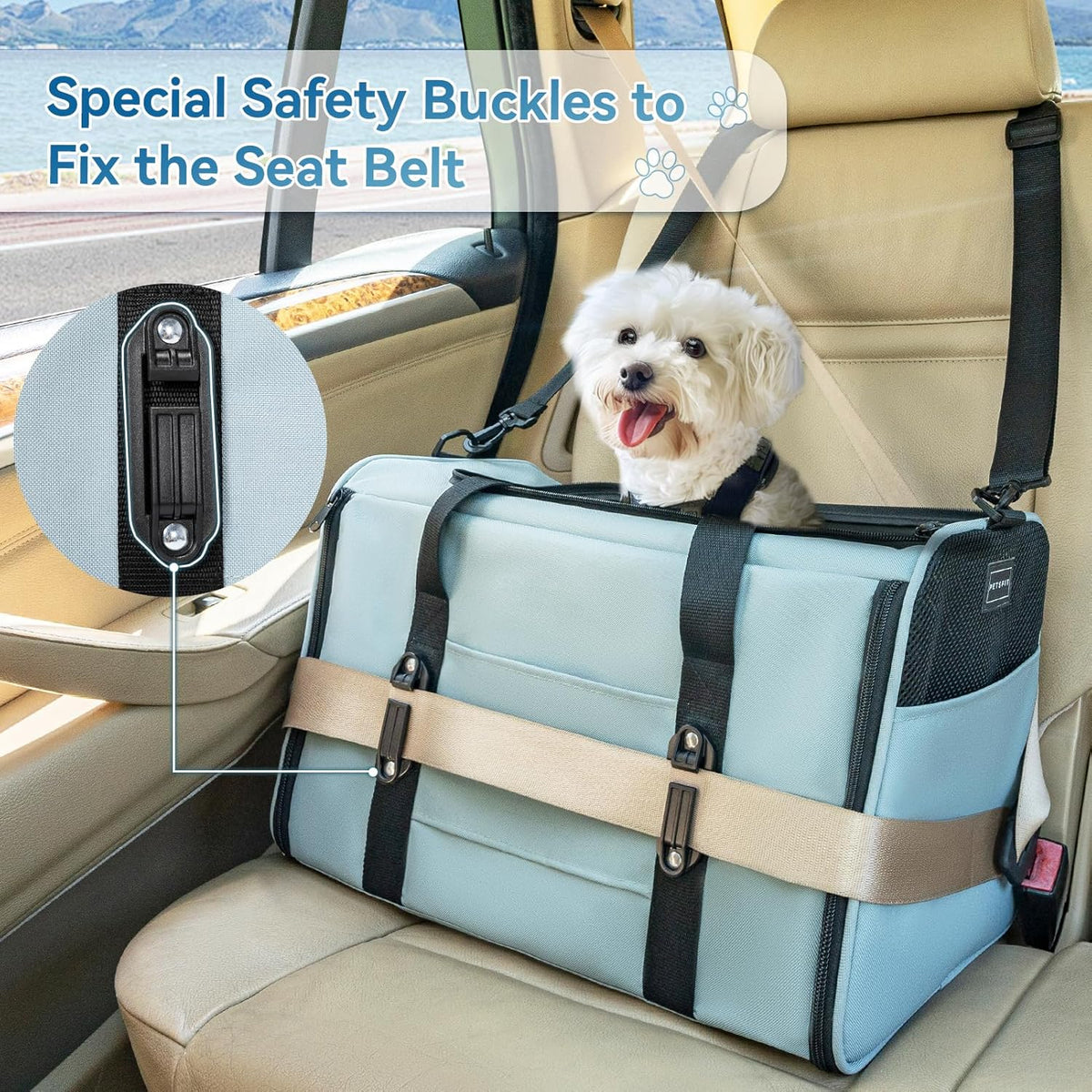 Petsfit Pet Carrier for Large and Medium Cats, Large Capacity Lightweight Soft-Sided Pet Carrier