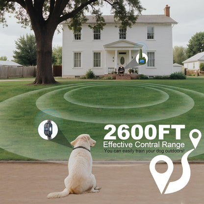 Dog Shock Collar, Electronic Dog Shock Collar with Shock, Beep, Vibration, Dog Training Collar with