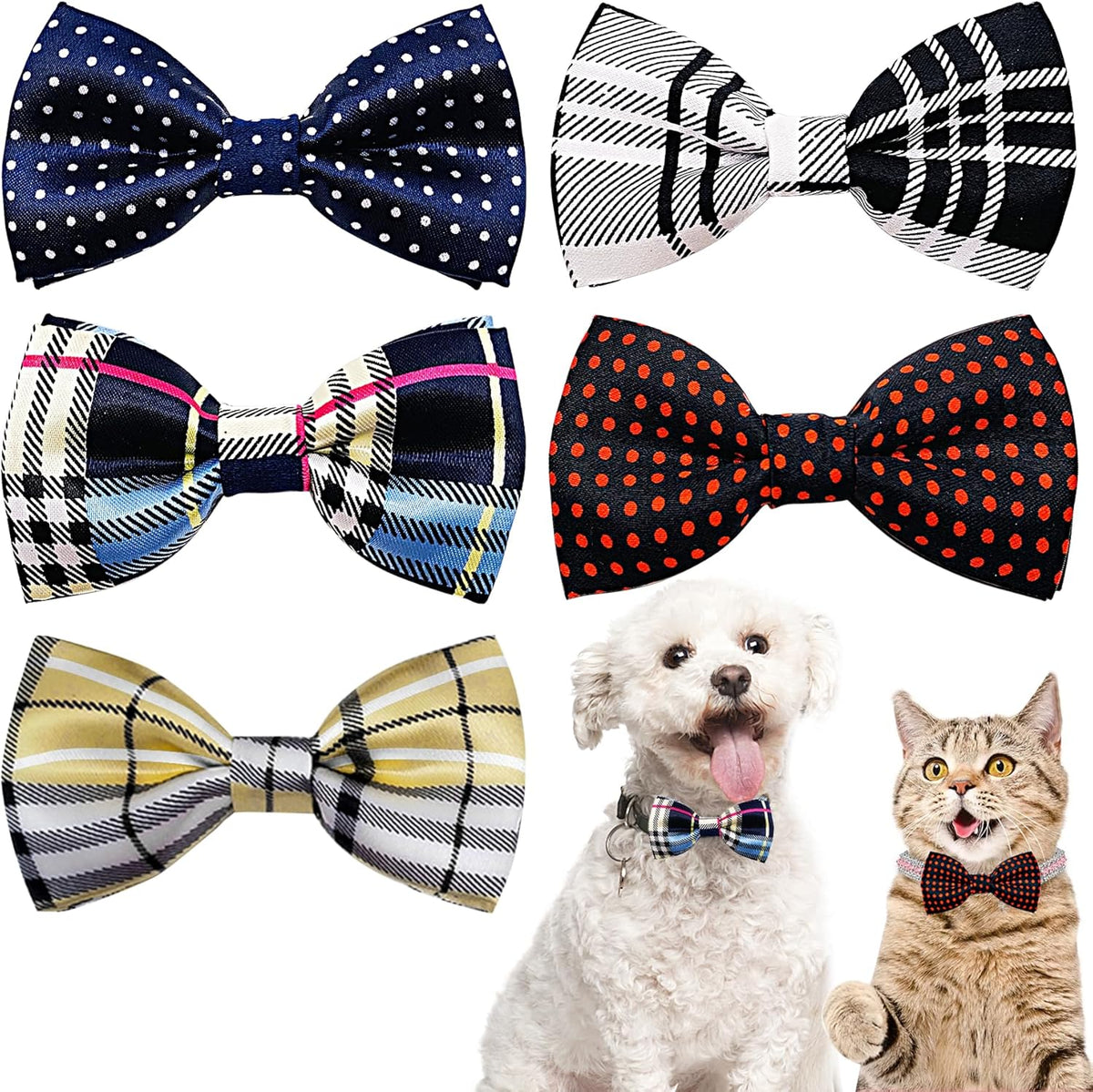 PET SHOW Pet Small Dogs Collar Embellishment Attachment Bow Ties Puppies Cats Collar Charms