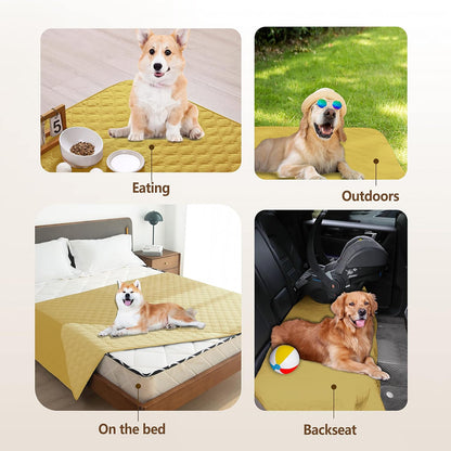gogobunny 100% Double Sided Waterproof Dog Blanket Soft Pet Bed Cover Reversible Protect Furniture