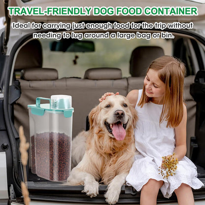 TBMax Pet Dog Cat Food Storage Containers 2 Pack 10 to 14 Lbs, Airtight Cat Food Dispenser with