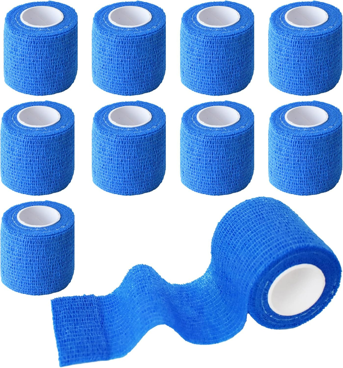 9 Pack 2" x 5 Yards Self Adhesive Bandage Wrap Self Stick Wrap for Ankle, Wrist, Finger, Sports