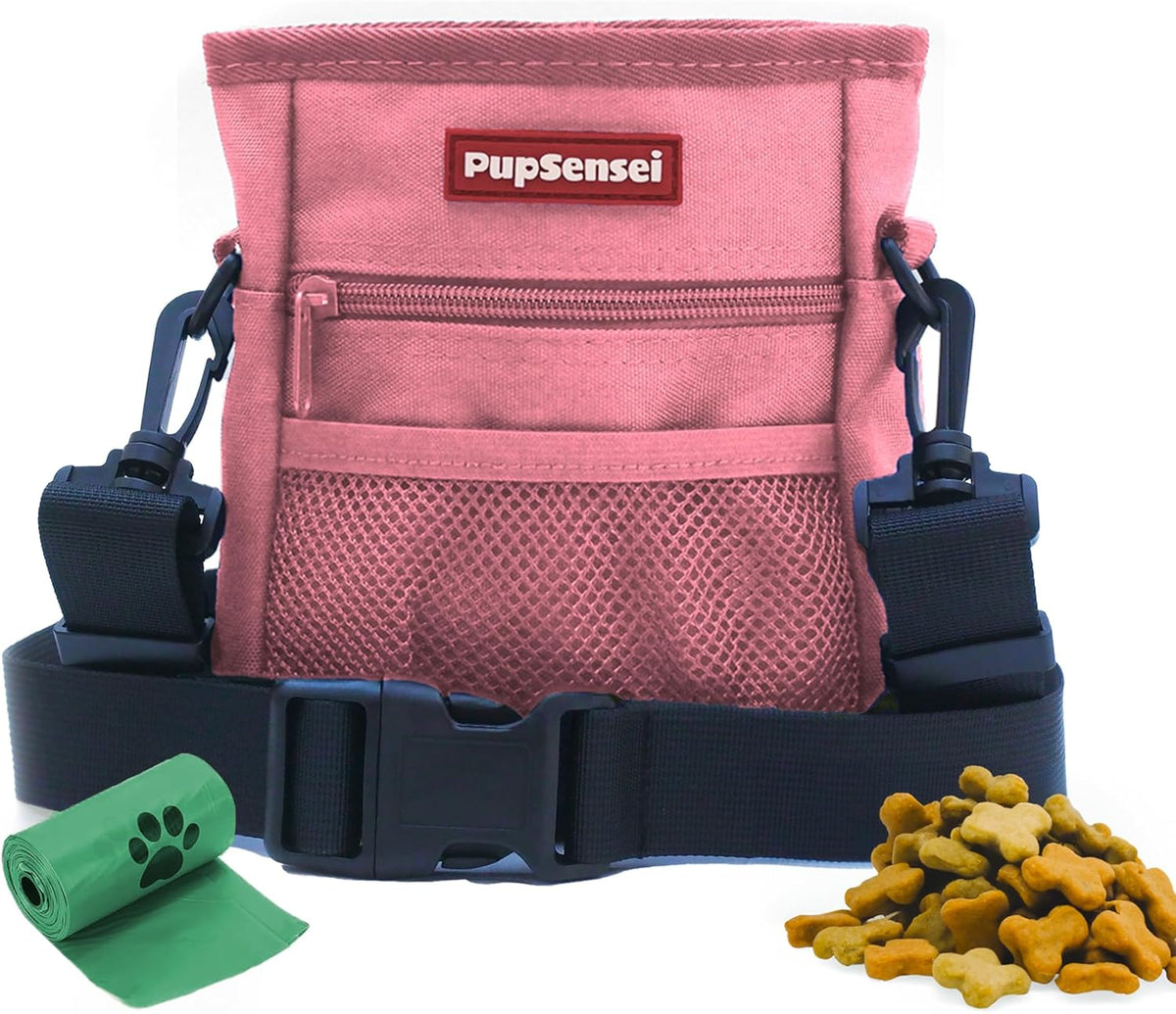 Dog Treat Pouch, Durable Oxford Polyester, No-Spill Magnetic Closure, Treat Pouches for Pet