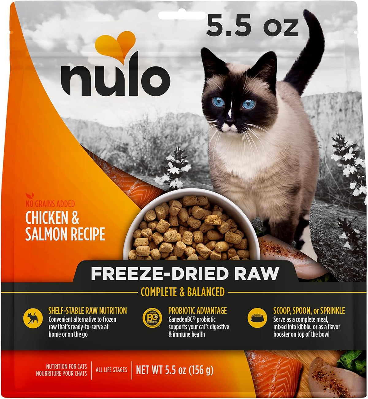 Nulo Freestyle Freeze-Dried Raw, Ultra-Rich Grain-Free Dry Cat Food for All Breeds and Life Stages