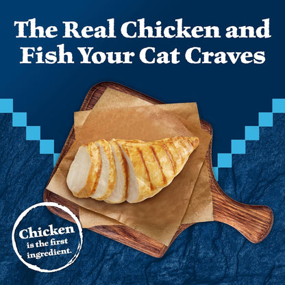 Blue Buffalo Wilderness Wild Delights Minced Wet Cat Food, High-Protein & Grain-Free, Made with