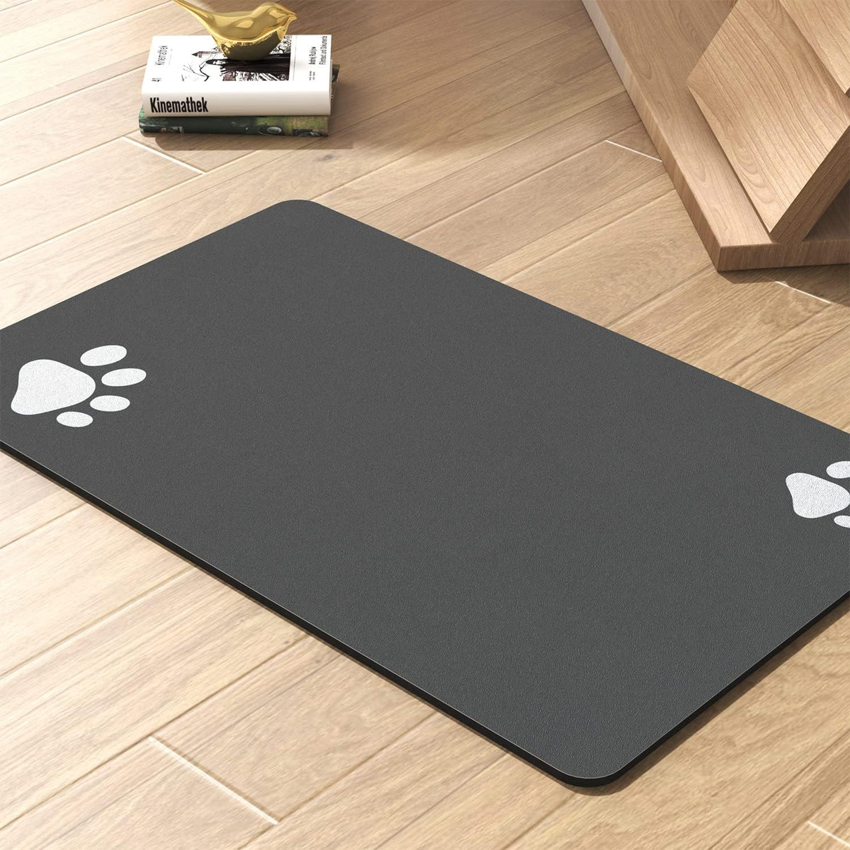 Pet Feeding Mat-Absorbent Dog Mat for Food and Water Bowl-No Stains Quick Dry Dog Water Dispenser