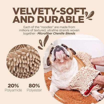 Soggy Doggy Super Shammy Dog Towel - Microfiber Chenille Towel for Drying Dogs and Cleaning Paws